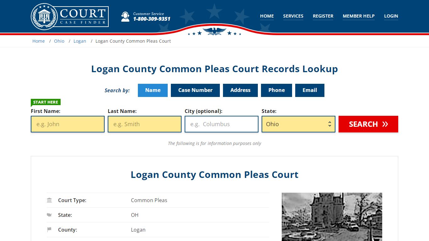 Logan County Common Pleas Court Records Lookup